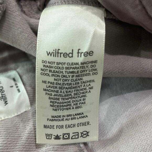 Wilfred Free Aritzia Modern Cargo Pants Purple Slate Barrel Leg High Rise Sz 4 - Picture 7 of 8